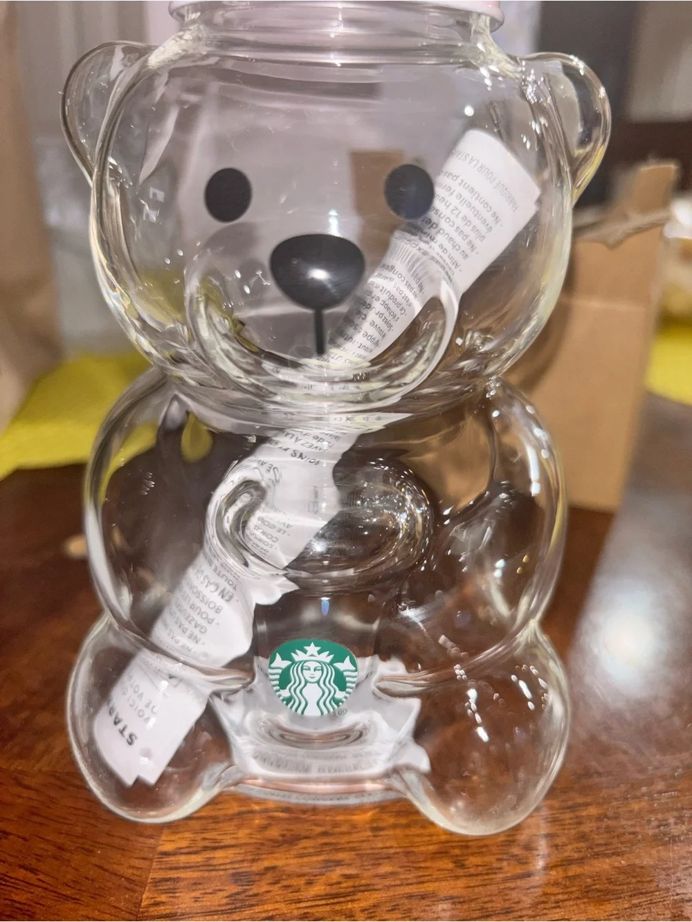 STARBUCKS NEW PINK BEARISTA GLASS CUP 2026